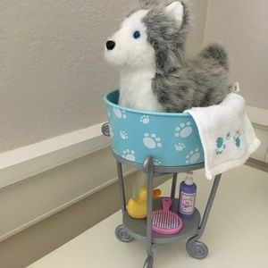 American Girl dog wash station set for doll